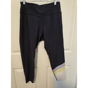 PELOTON Blue Mid Rise Fitness LEGGINGS Pant Plus Womens Size 1X NEW